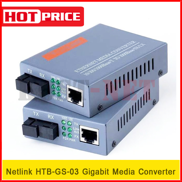 Netlink Htb Gs Gigabit Media Converter Rj Fiber Optic Kost Net Com