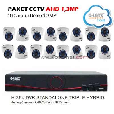 Paket CCTV AHD G-Lenz 16 13MP