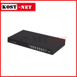 Ubiquiti EdgeSwitch 16-Port 150-Watt Managed PoE+ Gigabit Switch with SFP